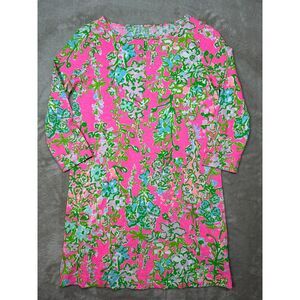 Lilly Pulitzer Palmetto Dress Flamingo Pink Southern Charm Print Youth Girls XL